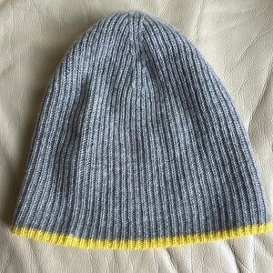 Amicale New York Double Layer Knit Hat with Cuff Tipping